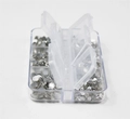Набор страз в кейсе Mixed Sizes Crystal №1, 6 ячеек LZ01