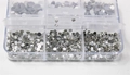Набор страз в кейсе Mixed Sizes Crystal №1, 6 ячеек LZ01