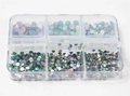 Набор страз в кейсе Mixed Sizes Mix Opal №4, 6 ячеек LZ04