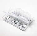 Набор страз в кейсе Mixed Sizes Porcelain White №14, 6 ячеек LZ14
