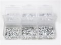 Набор страз в кейсе Mixed Sizes Porcelain White №14, 6 ячеек LZ14 - фото 537794