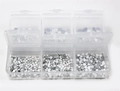 Набор страз в кейсе Mixed Sizes Porcelain White №14, 6 ячеек LZ14
