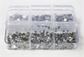 Набор страз в кейсе №9, 6 ячеек, Mixed Sizes White Opal LZ09 - фото 537812