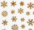 Наклейки Joyful Снежинки №910 Gold Holography JO-910GH