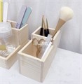 Органайзер настольный, 2 секции, дерево, 15*7,5*8 см YJ/dvorgS - фото 540767