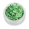Пайетки для ногтей TNL - Кошачий глаз - зеленые №1 10393 - фото 541088