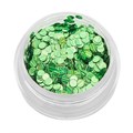 Пайетки для ногтей TNL - Кошачий глаз - зеленые №2 10394
