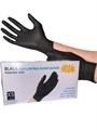 Перчатки витрил черные WALLY PLASTIC размер XL 100 шт./уп. WP270313 - фото 541791