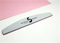 Пилка Sakura для искусственных ногтей серая, форма - полукруглая, абразивность 100/100 грит spl001 - фото 542428