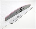 Пилка Sakura для искусственных ногтей серая, форма - полукруглая, абразивность 180/200 грит spl005 - фото 542471