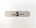 Пилка для ногтей Sakura серая, овальная деревянная, абразивность 100/180 грит (пачка 10 шт.) sod1/1 - фото 543125
