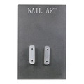 Планшет для демонстрации дизайна Nail Art, серая, магнитная, 26*17см + 10 шт держателей PLSETG