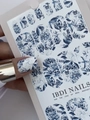 Пленки для маникюра IBDI Nails 03 Blue peony 03IBDIWRAPS