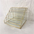 Подставка настольная, стеклянная, 23*20,5*17,5 см YJ/stpodglS - фото 546015