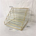 Подставка настольная, стеклянная, 23*20,5*17,5 см YJ/stpodglS - фото 546016
