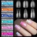 Прозрачные гелевые типсы Soft Gel Tips №6 миндаль, 600 шт (12 размеров) SGT12-06