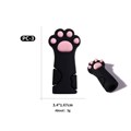 Силиконовый защитный колпачок для маникюрных инструментов Cat paw black PC-3 - фото 547878