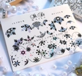 Слайдер фольгир. COMBI FOIL 111 зол. гологр+черн, IBDI Nails id/C111зг+ч