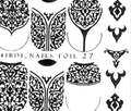Слайдер фольгированный IBDI Nails FOIL 27 черный id/f27h