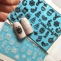 Слайдер-дизайн IBDI Nails 3D-1 белый id/3D-1б