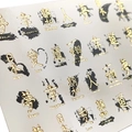 Слайдеры 3D C Хрустальные №119 Gold ST3D-119G