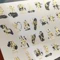Слайдеры 3D C Хрустальные №119 Gold ST3D-119G