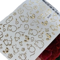 Слайдеры 3D Хрустальные №71 gold ST3D-71G