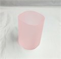 Стакан для хранения маникюрных принадлежностей, розовый матовый kt/K99P - фото 552423