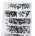 Стразы для ногтей Black Diamond mix размеров SS4-SS16 SS4-SS16BD - фото 553804