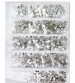 Стразы для ногтей mix размеров SS4-SS16 White Diamond SS4-SS16WD