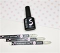 Топ для ногтей Sakura Black dots size S, 8 мл sbds - фото 556443