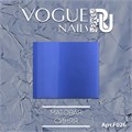 Фольга для дизайна Vogue Nails матовая синяя, для литья vg/F026