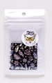 Фольга переводная (4*50см) Zoo Nail Art, новогодняя черная серебро №1456 zn/1456