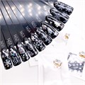Фольга переводная Zoo Nail Art №1459 новогодняя прозрачная белая, 4*50 см zn/1459 - фото 558726