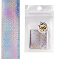 Фольга переводная Zoo Nail Art №1468 хром голография кубики, 4*50 см zn/1468 - фото 558729