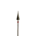 Фреза алмазная 43 F мелкая (красная) насечка, Ø0,33 см, конус (капля) km/043м