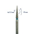Фреза алмазная Robin Nails средняя (синяя) насечка, Ø0,23 см, конус заостренный gr/A-1 - фото 559530