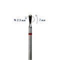 Фреза алмазная КМИЗ мелкая (красная) насечка, Ø0,23 см, эллипс Б237.23м(225) - фото 559730