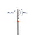 Фреза алмазная КМИЗ мелкая (красная) насечка, Ø0,23 см, конус Торнадо Б299.23/118202(275) - фото 562114