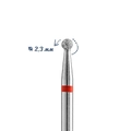 Алмазная фреза Кристалл мягкая (красная) насечка, Ø0,23 см, шар  К56.001.020.23м(26)
