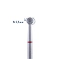 Алмазная фреза Кристалл, мягкая (красная) насечка, Ø0,31 см, шар К56.001.025.31м(27) - фото 564698