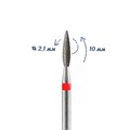 Алмазная фреза Кристалл мягкая (красная) насечка, Ø0,21 см, пламя  К56.242.100.21м(42) - фото 564708