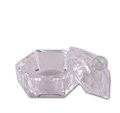 Стаканчик хрустальный шестигранник с крышкой А161-01 - фото 564796