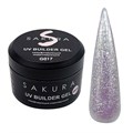 УФ-гель для ногтей Sakura камуфлирующий моделирующий G017, 13 мл G017 - фото 564937