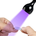 UV LED фонарик на прищепке, usb, 4 режима, черный uvfon-4b