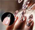 Прозрачные гелевые типсы Soft Gel Tips №10 балерина/бриллиант, 120 шт (12 размеров) SGT12-05 - фото 565788