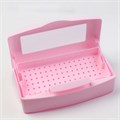 Бокс для дезинфекции маникюрного инструмента, розовый 4772pink - фото 565859