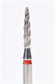 Фреза алмазная Bloom торнадо  мягкая (красная) насечка, Ø0,21 см, пламя Bl/56.243.100.21Т