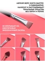 Кисть для макияжа треугольная, черная, 16см km-013-black