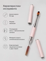 Кисть для геля Sakura овальная №8 и лопатка, длина ворса 9,5 мм sb23